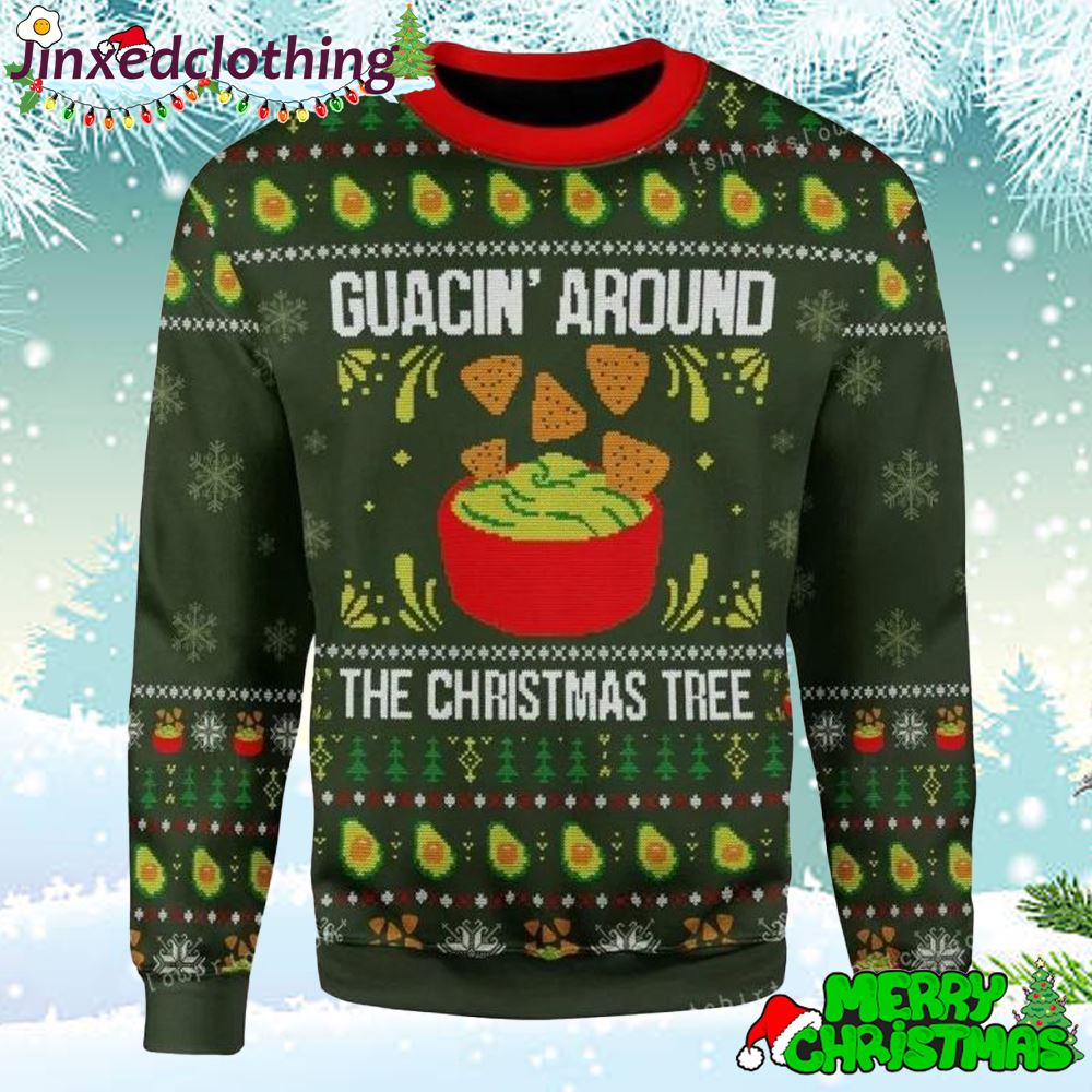 Merry Christmas Guacin Around The Christmas Tree For Ugly Sweater For Unisex 